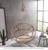 Rocking Chair Hanging Chair Real Rattan Cotton Rope Single Indoor Outdoor Swing Cradle Rocking Chair Swing Single Basket