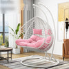 Double Hanging Basket Rattan Chair Domestic Use Indoor Single Hanging Orchid Rocking Chair Swing Net Red Lazy Outdoor Hanging Chair Coffee Color