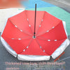 Outdoor Sunshade Umbrella Large Outdoor Commercial Stall Umbrella Advertising Umbrella 2 M Blue And White Three Layer Frame Without Base
