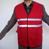 Pure Cotton Reflective Red Vest, Warning Suit, Reflective Vest, Safety Suit, Power Construction Supervision Picture Color