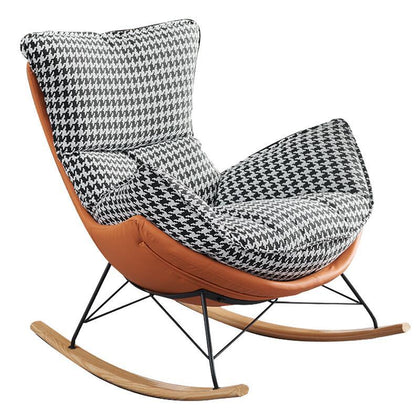 Sofa Chair Reclining Chair Balcony Small Family Lazy Family Living Room Bedroom Thousand Bird Lattice Single Sofa