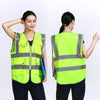 6 Pieces Reflective Vest Reflective Vest Safety Vest Safety Suit  Motorcycle Construction Riding Vest Fluorescent Yellow