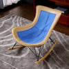 Luxurious Rocking Chair Reclining Chair Adult Lazy Sofa Nordic Family Living Room Balcony Leisure Chair Simple Carefree Chair Light Yellow