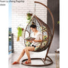 Hanging Chair Swing & Rocking Blue Chair Indoor Hanging Basket Rattan Chair Leisure Rocking Chair Single Coffee Color [super Large]