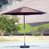 Outdoor Sunshade Umbrella Bar Cafe Leisure Furniture With Umbrella 15kg Cement Frog Base