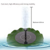 Solar Lotus Leaf Fountain Floating Pool Small Garden Fountain 5 Kinds Of Nozzles Aerated Running Water Fish Pool Landscape