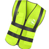 6 Pieces Reflective Vest Reflective High Visibility Safety Vest Perfect for Cycling, Running, Volunteer, Construction