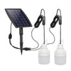 New Solar Lighting Bulb One Driving Two Lighting System Split Courtyard Lamp Solar Lantern Bulb 6W One Driving Two Bulbs 10m Wire