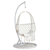Hanging Chair Hanging Basket Rattan Chair Balcony Hanging Orchid Chair Hammock Bassinet Chair A Beige Single