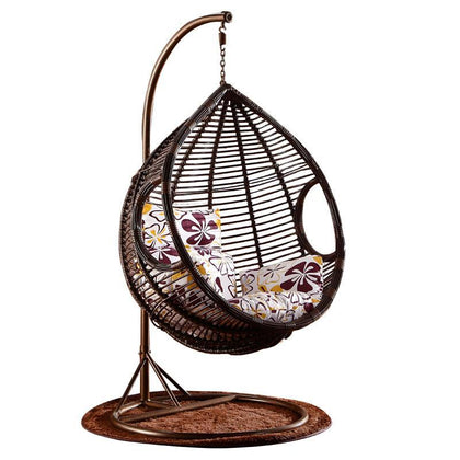 Hanging Basket Swing Outdoor Rattan Imitation Rattan Hanging Chair Leisure Rocking Chair Single Coffee
