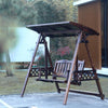 Wooden Swing Chair Outdoor Garden Yard Rocking Chair Antiseptic Wooden Hanging Chair Cradle Chair Hammock Swing With Ceiling Swing