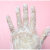 6*200 Pieces Disposable Thin PE Gloves Extended Care Gloves Food Inspection Lobster Hand Film Gloves M