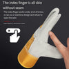 10 Pairs Short Cow Leather Welding Gloves Two Layer Cow Leather Welding Welder's Special Anti Scalding Wear Resistant Heat Insulation Labor Protection Gloves Palm