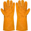 12 Pairs Cow Leather Welding Gloves Special For Labor Protection Welding Welder Lengthened And Thickened