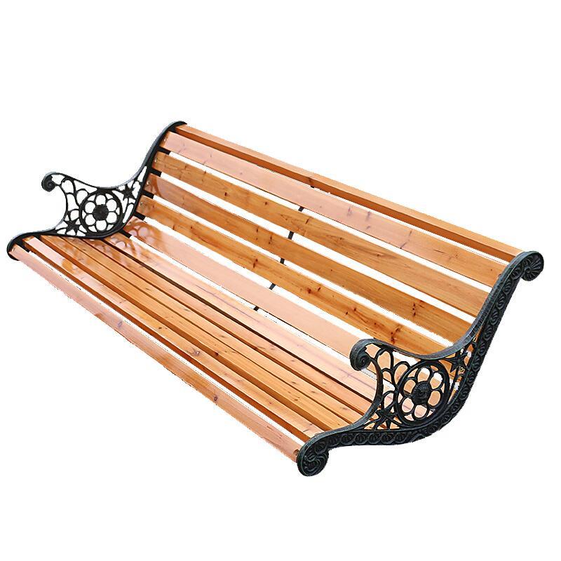 Outdoor Swing Swing Hanging Chair Outdoor Household Balcony Courtyard Leisure Double Rocking Chair Leisure Solid Wood Swing 1.2m Conventional Style 18mm