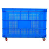 Thickened Clothes Basket With Wheel Turnover Box Storage Logistics Large Plastic Turnover Basket Outer Diameter 810*570*500mm