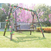 Courtyard Solid Wood Swing Chair Wooden Hanging Chair Anti-corrosion Wood Carbonized Wood Chair Large Without Flowers And Rattan