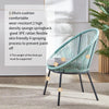 Balcony Pull Rope Tables And Chairs Outdoor Courtyard Chairs Outdoor Terrace Garden Three Piece Set Of Tables And Chairs Morandi Green Three Piece Set