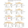 Outdoor Large Sunshade Tent Four Foot Pavilion Villa Courtyard Large Roman Tent Umbrella 3 * 3m + Gauze Curtain + Wai Cloth