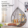 Rattan Hanging Basket Imitation Rattan Single Double Hanging Chair Cradle Chair Indoor Courtyard Leisure Rocking Chair