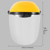 6 Pieces Anti Oil Smoke Splash Face Shield Kitchen Cover Face Mask Arc Yellow Top White Face Screen 1 Set