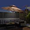 Outdoor Sunshade Umbrella Villa Garden Roman Large Sun Sunscreen Open Yard Stall Flagship Round Double Top 3m Wine Red With 200kg Water Tank