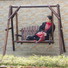 Outdoor Solid Wood Swing Courtyard Chair Balcony Anticorrosive Hanging Indoor Garden Country White Square Wood Small (no Top)