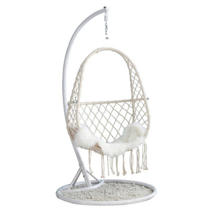 Net Red Hanging Chair Basket Rattan Bedroom Swing Girl Single Family Indoor Balcony Orchid Hammock Bassinet A Beige Single