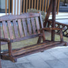 Wooden Solid Wood Swing Chair Outdoor Garden Yard Rocking Hanging Cradle Hammock With Ceiling Luxury