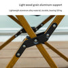 Aluminum Alloy Outdoor Folding Stool Camping Chair Park Picnic Portable Camping Table Fishing Butterfly Beige (including Canvas Storage Bag)