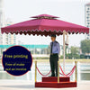 Doorpost Sunshade Umbrella Outdoor Sentry Box Security Guard Station Platform Courtyard Stall Large [image Classic 1] 2.1x2.1m Wave Edge [equipped With 1m Single Layer