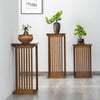 Chinese Style Flower Rack Living Room Floor Type Shelf Living Room Lvluo Indoor Bonsai Rack Balcony Flower Table Solid Wood Bonsai Retro Flower Table Office Hanging Orchid Flower Rack Large Simple