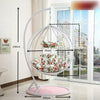 Hanging Basket Rattan Chair Double Swing Lazy Bird's Nest Rocking Balcony Family Hammock Adult Indoor Single White [with Armrest]