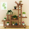 6 Pieces Flower Rack Fleshy Green Pineapple Balcony Storage Solid Wood Multi-storey Living Room Indoor Floor Plant Potted Simple Flower Rack Q Basic Model