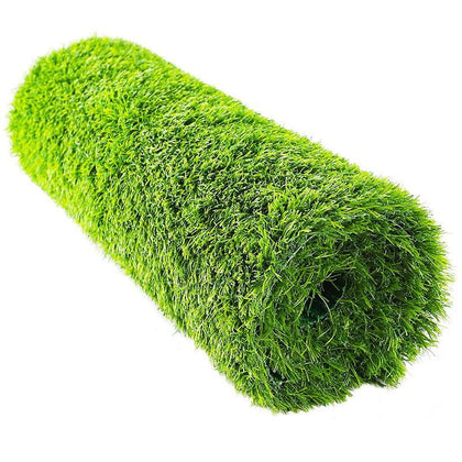 6 Pieces 1.5cm High-end Simulated Lawn Carpet Kindergarten Green Plastic Decoration Artificial Football Field Outdoor Enclosure Artificial Bedding Fake Turf