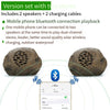 Solar Bluetooth Speaker Garden Sound Outdoor Waterproof Remote Control Simulation Stone Cobblestone Lawn Speaker One For One (1 Bluetooth) One Package One