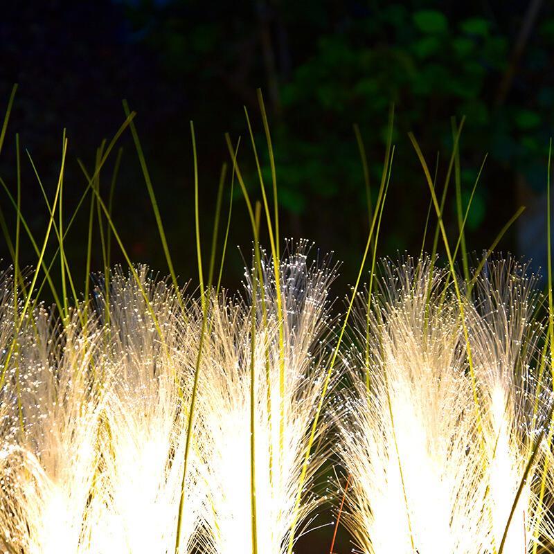 LED Optical Fiber Reed Lamp Simulation Lawn Landscape Lamp Outdoor Courtyard Lighting Project Luminous Plant Electricity Payment White Light