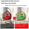 Hanging Chair Basket Swing With Leg Support Outdoor Rattan Household Bedroom Leisure Lazy Indoor Balcony Hammock Cradle Rocking Single [no Armrest] Coffee
