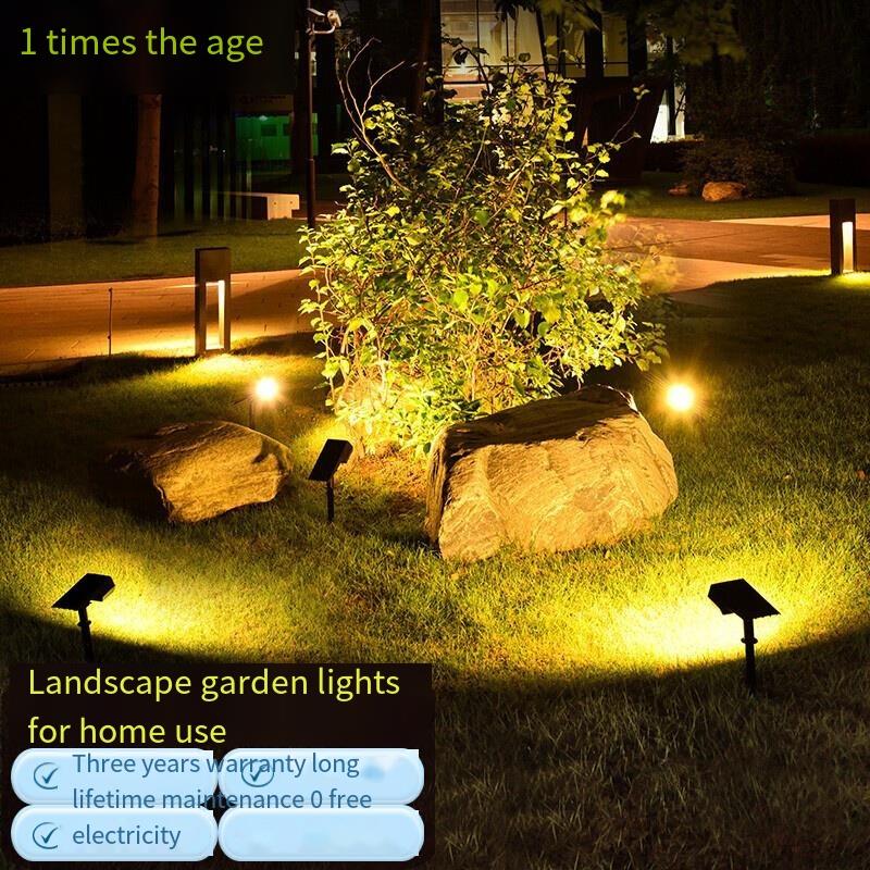 Solar Lamp Outdoor Spotlight LED Garden Household Courtyard Lamp Explosion-proof Lamp Courtyard Flower And Tree Landscape Lamp Decorative Lamp