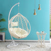 Hanging Basket Rattan Chair Net Red Bedroom Swing Girl Single Family Indoor Balcony Hanging Orchid Bed Cradle A Off White Single