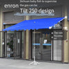 Shop Sunshade Slope Umbrella Outdoor Stall Commercial Large 2x2 Inclined Umbrella Four Bone Red