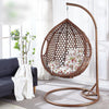 Hand-made Balcony Double Person Hanging Basket Outdoor Swing Bird's Nest Chair Nordic Rattan Chair Bed Indoor Cradle Outdoor Swing Rocking Chair Lazy Chair Straw Hat Style