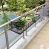 6 Pieces Balcony Flower Rack Hanging Wall Shelf European Iron Hanging Orchid Green Pineapple Fleshy Flower Rack Balcony Flower Pot Rack 30x20x12cm Special Price No Gift Railing Width: 3cm
