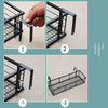 6 Pieces Balcony Flower Rack Hanging Wall Shelf European Iron Hanging Orchid Green Pineapple Fleshy Flower Rack Balcony Flower Pot Rack 30x20x12cm Special Price No Gift Railing Width: 3cm