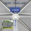 Sun Umbrella Outdoor Sunshade Stall Solid Big Square Commercial Business Large Ground Stall Sun Umbrella 3x3 Blue Silver Glue (four Bones)