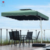 Outdoor Sunshade Umbrella Sun Large Stall Courtyard Balcony Sunscreen Folding Canopy Sunshade Umbrella [upgrade Can Lift] 2.2m + Cross Seat