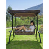Outdoor Swing Hanging Chair Bed Double Courtyard Iron Rocking Basket Indoor And Outdoor Balcony Swing Elegant White