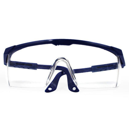 10 Pieces Goggles Dust Proof Windproof Splash Proof Protective Glasses Fog Proof Riding Uv Proof Sunglasses Eye Mask Dark Blue Fog Proof