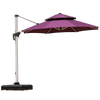 Outdoor Sunshade Imported Non Fading Umbrella Cloth Roman Umbrella Sun Sentry Box Large Sun Umbrella Beach Courtyard American Coffee 3.5m Round