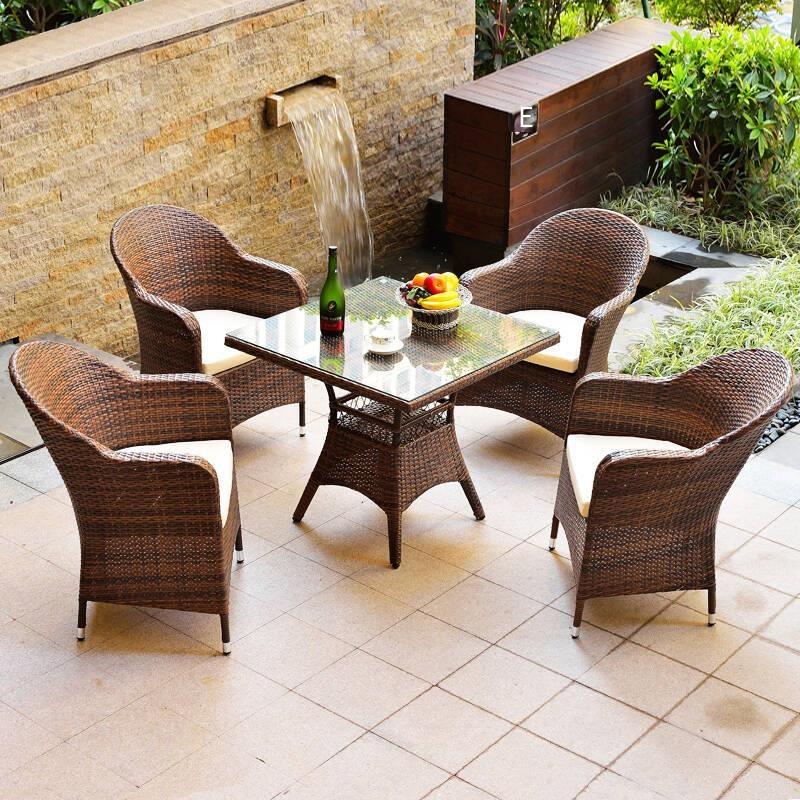 Rattan table and two chairs online